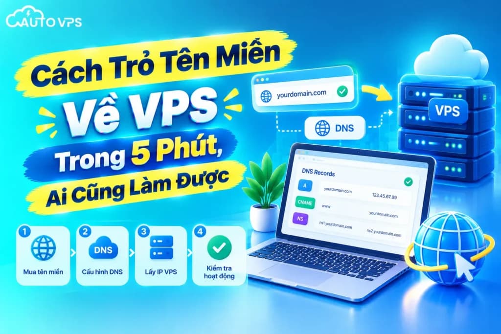 Cách Trỏ Tên Miền Về VPS