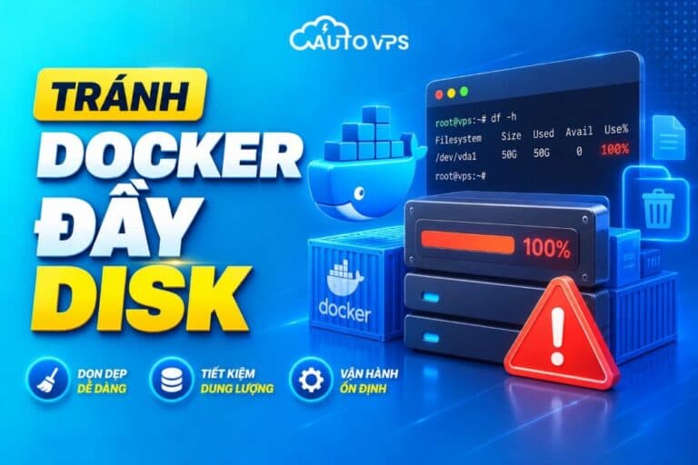 tránh docker đầy disk