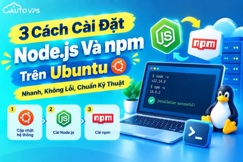 Cách Cài Đặt Node.js Và npm Trên Ubuntu