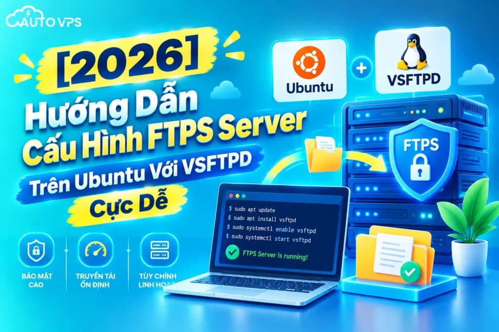 Cấu Hình FTPS Server Trên Ubuntu Với VSFTPD