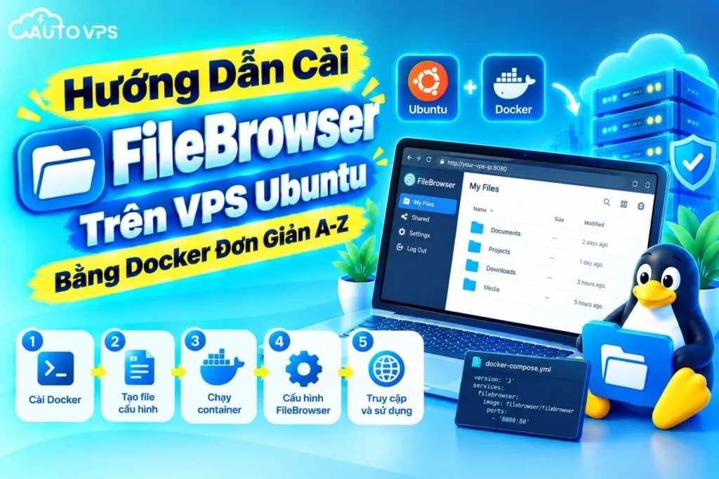 Cài FileBrowser Trên VPS Ubuntu Bằng Docker