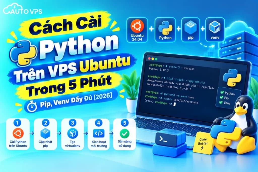 Cài Python Trên VPS Ubuntu