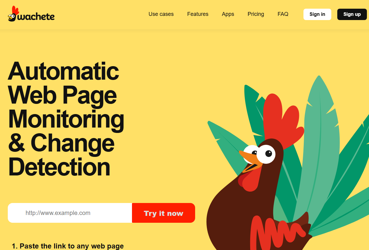 Công cụ giám sát Website Wachete