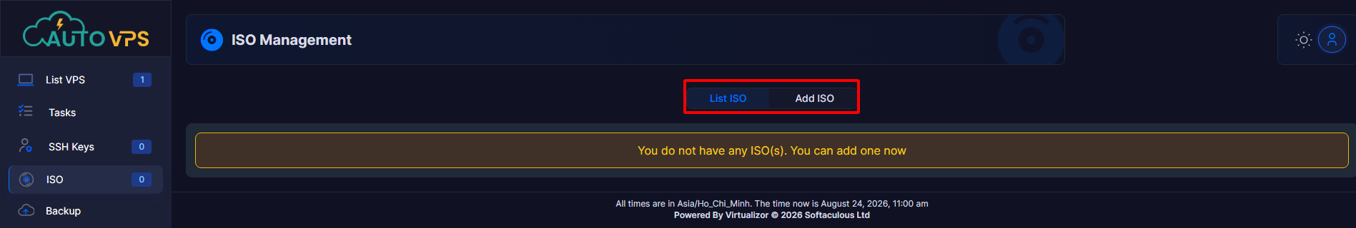 ISO – Giao diện quản lý file ISO