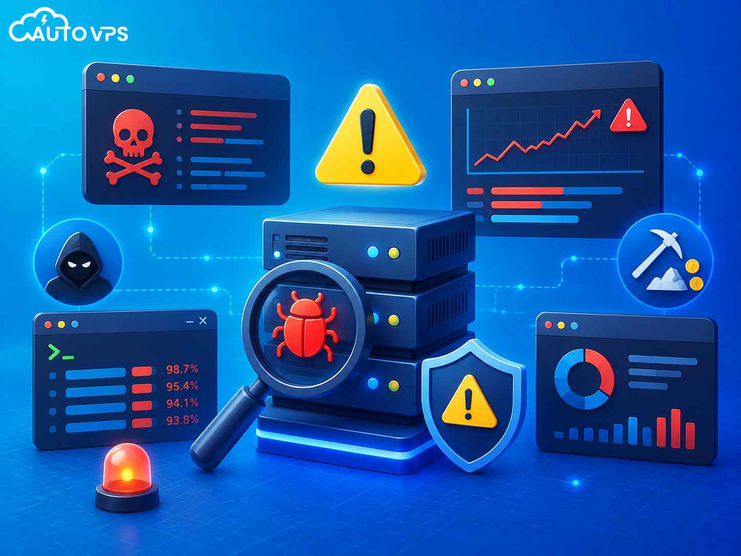 Nhận biết VPS đã bị nhiễm rootkit ustar và cryptominer