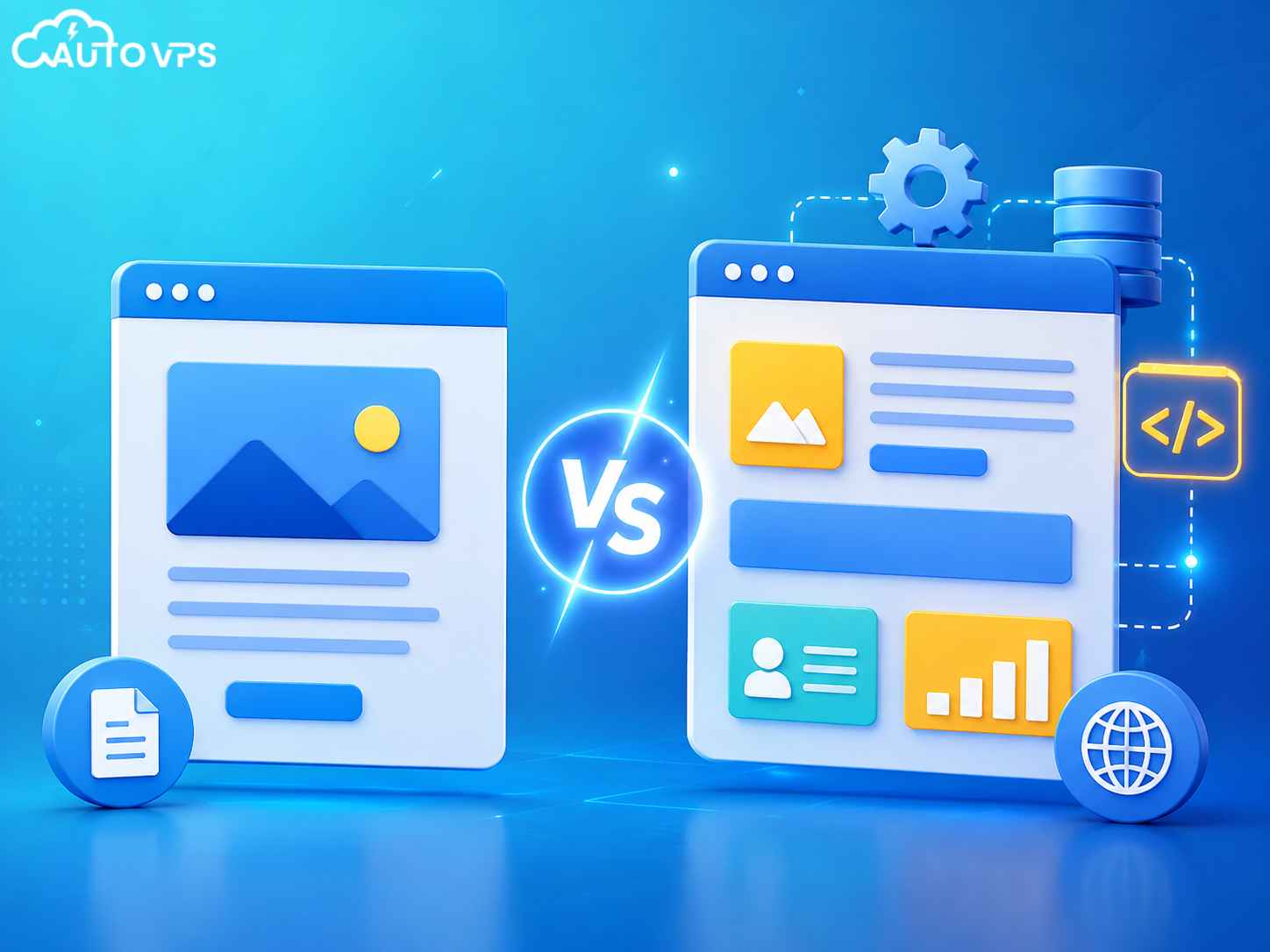 So sánh web tĩnh và web động