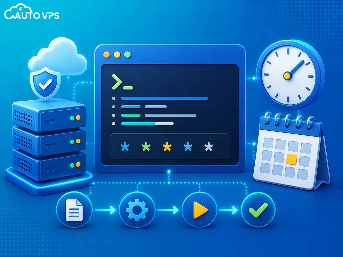 tạo cron job trên VPS